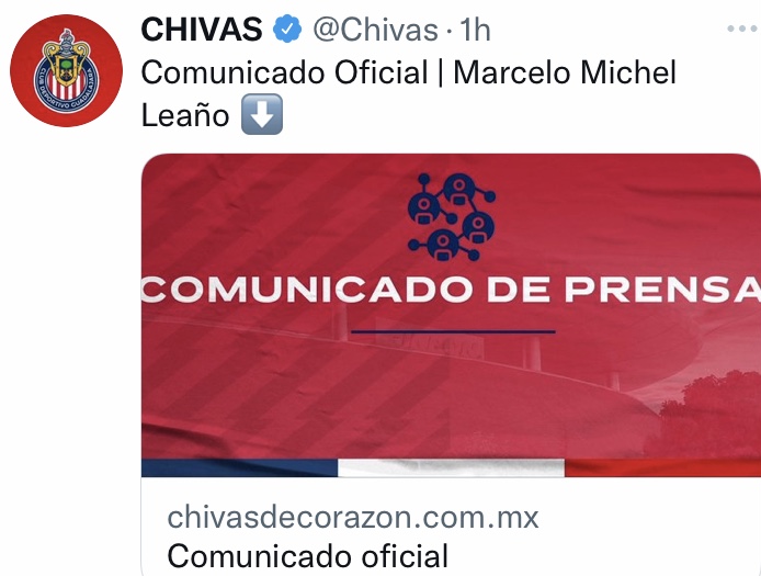 Chivas se queda sin pastor , despiden a Michel Leaño