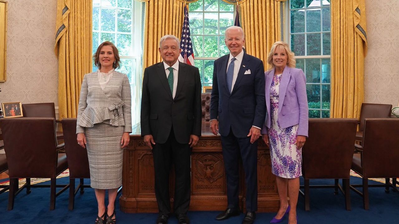 Destacan tema migratorio y económico  en reunión de Amlo con Biden en Washington.