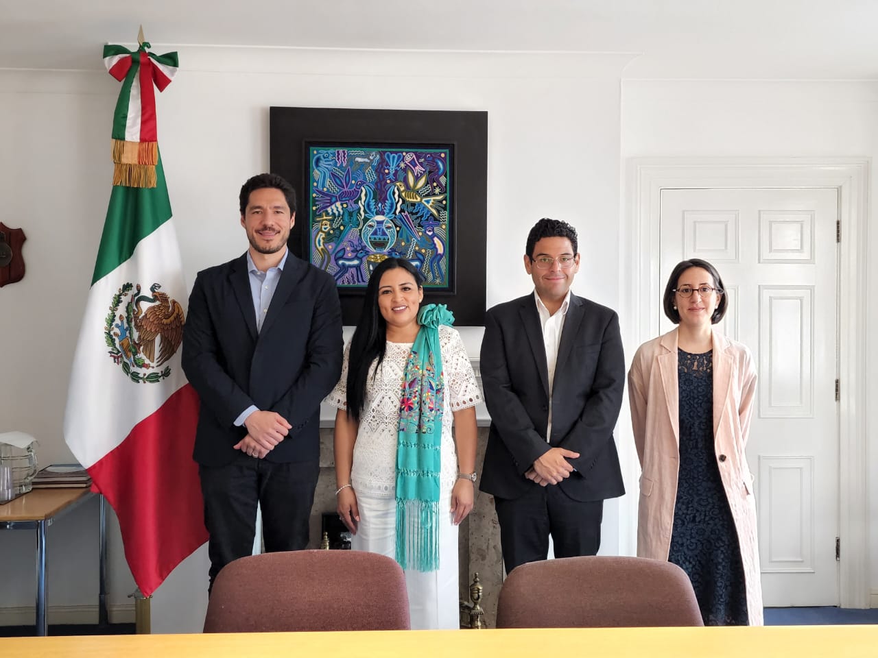 Blanca Merari y embajada de México en Reino Unido acuerdan fortalecer promoción de Puerto Morelos.