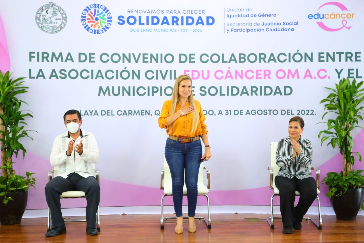 Gobierno de Lili Campos firma convenio con Educancer