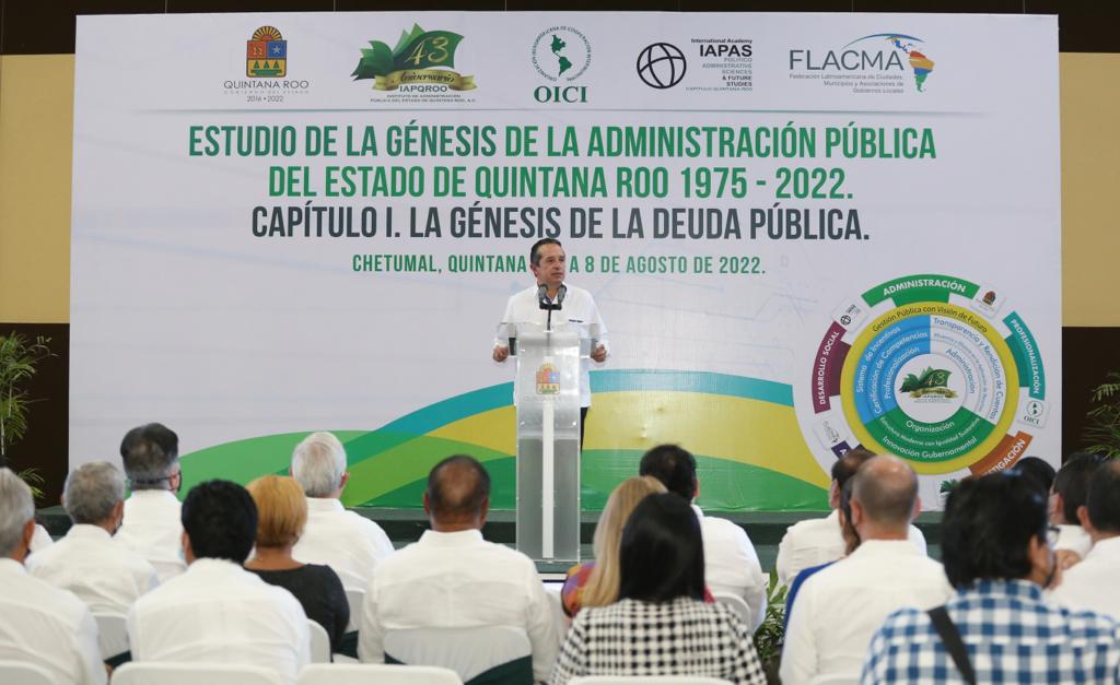 Carlos Joaquín resalta estabilidad financiera durante su mandato, tras recibir un estado en quiebra.