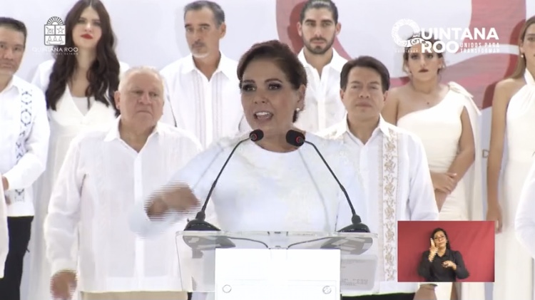 Pide Mara Lezama fortalecer el binomio Gobierno-Sociedad en su primer discurso como mandataria