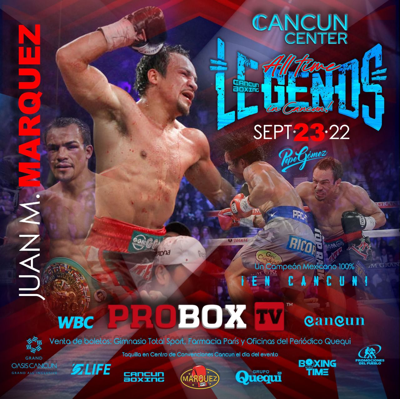 Ex campeones mundiales de Box estarán en Cancún