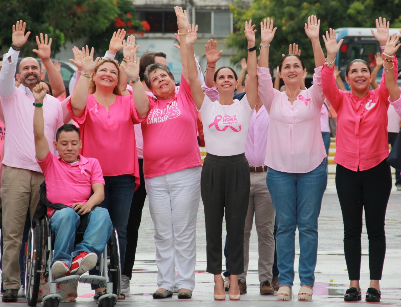 Reafirman en Cancún unión en la lucha contra el Cáncer de Mama.