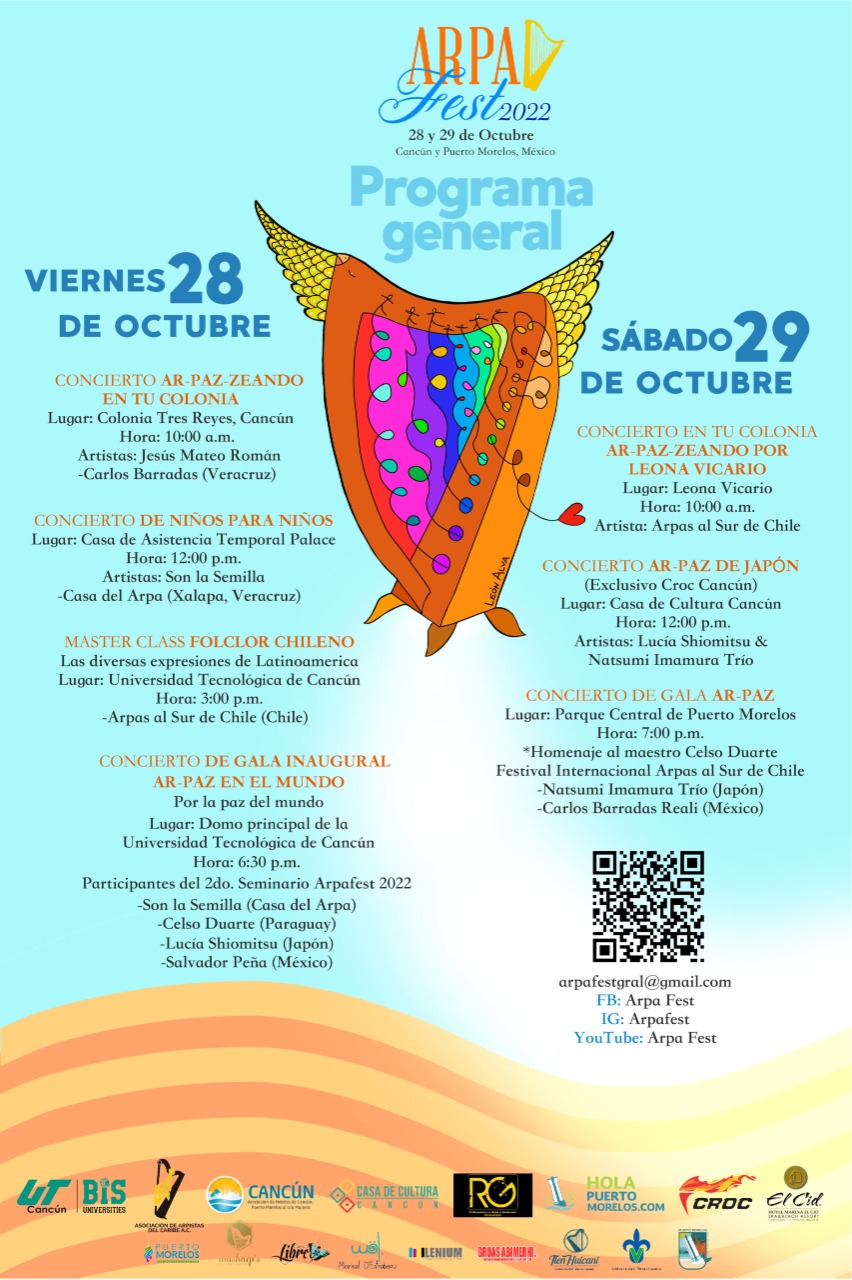Puerto Morelos se vestirá de gala con la música del Arpafest 2022