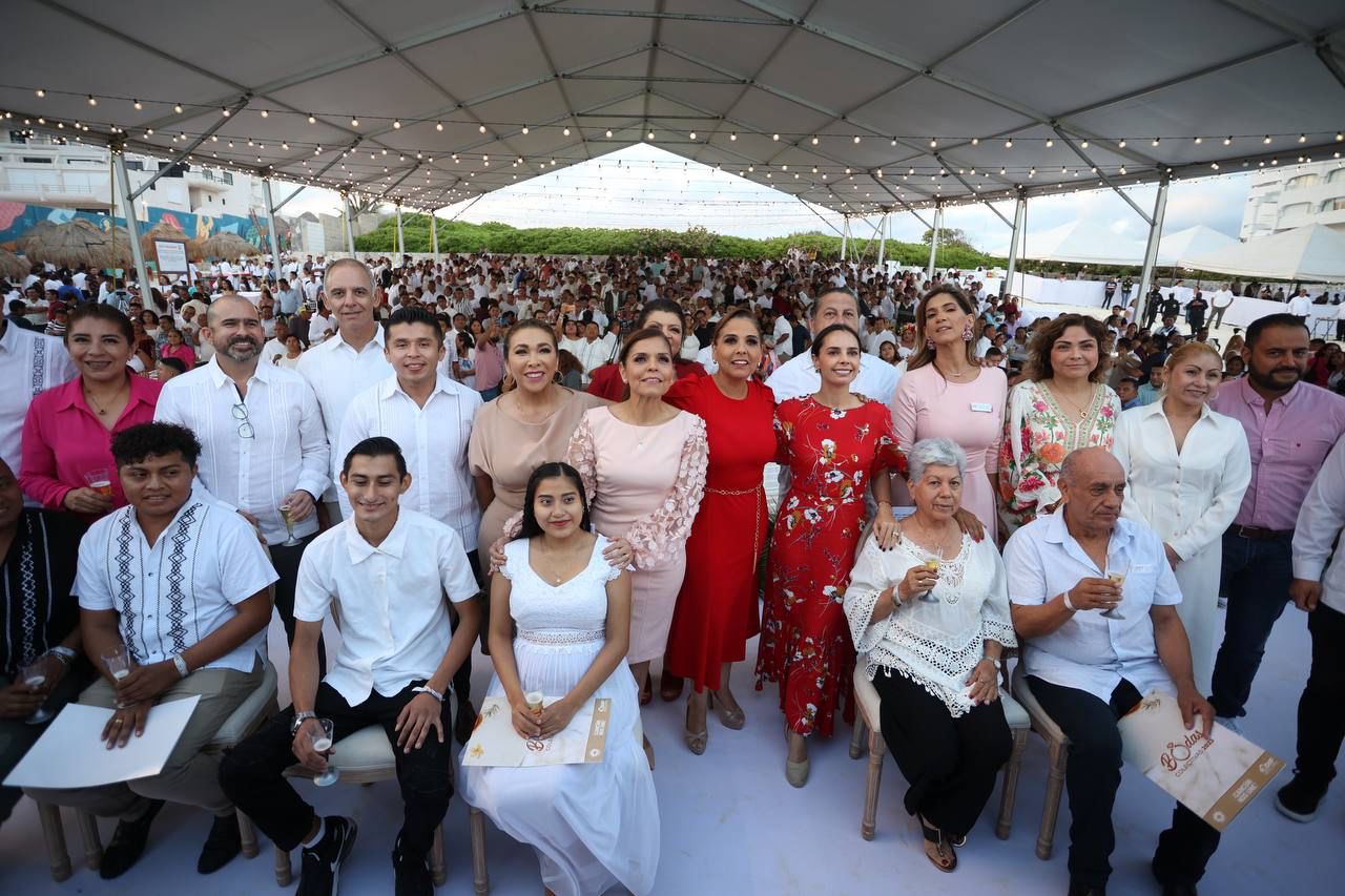 Exitosa edición de “Bodas colectivas 2023” en Cancún 