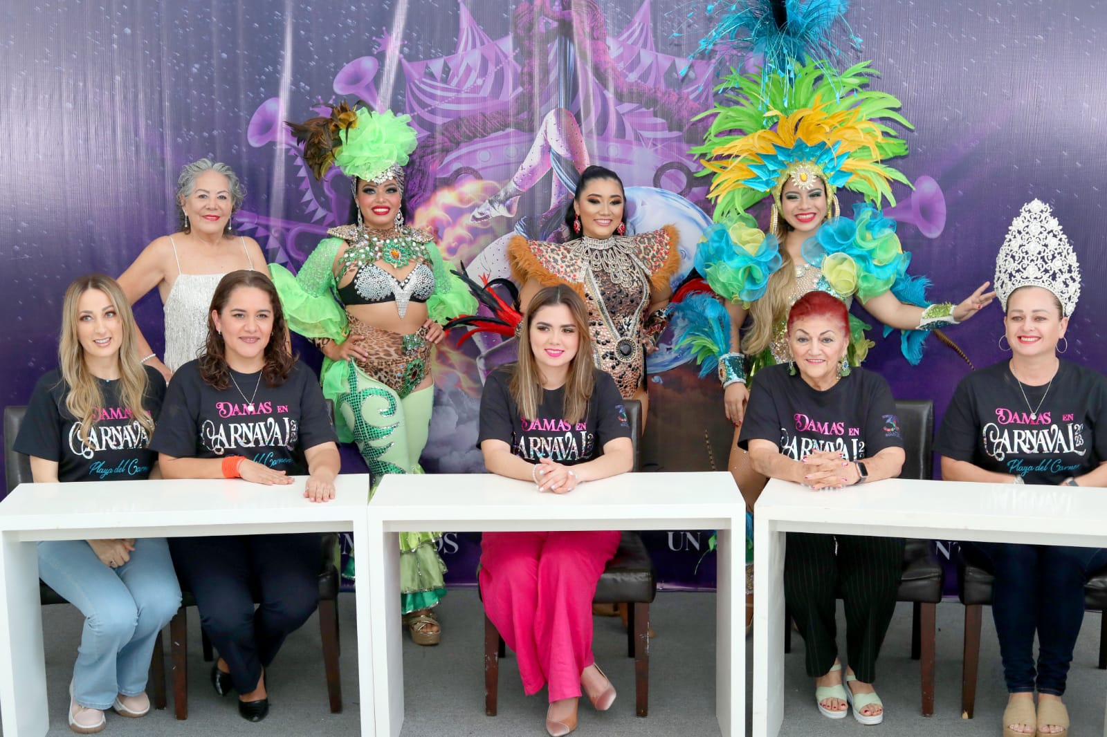 Anuncian cartel de “Damas en carnaval 2023” a beneficio del Crim Playa del Carmen 