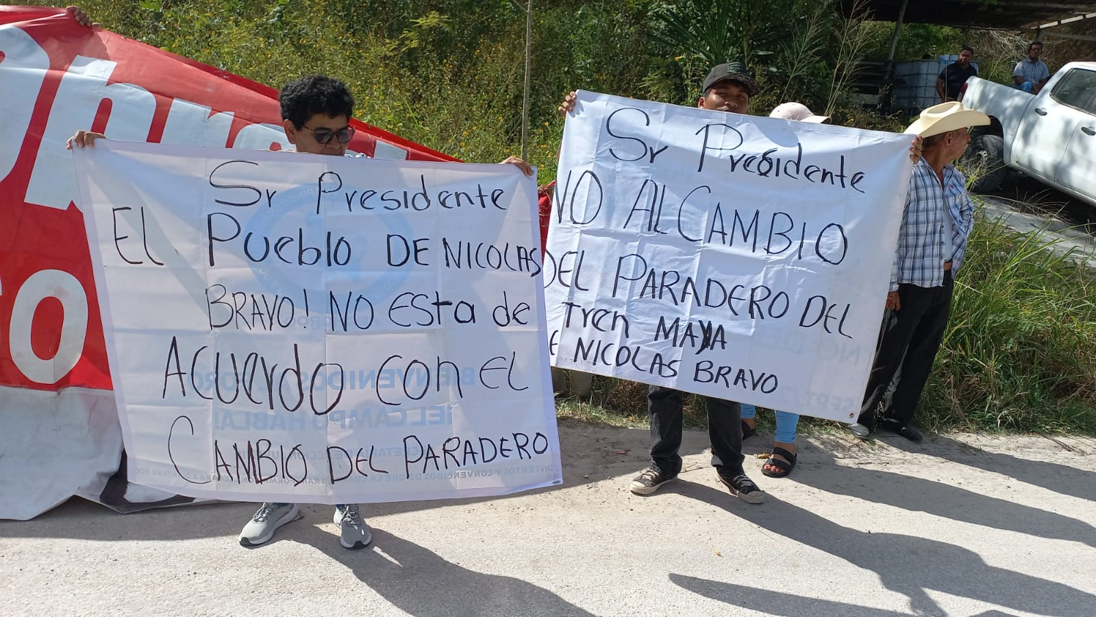 Exigen ejidatarios de Nicolás Bravo un paradero del Tren Maya, piden los atienda Amlo 