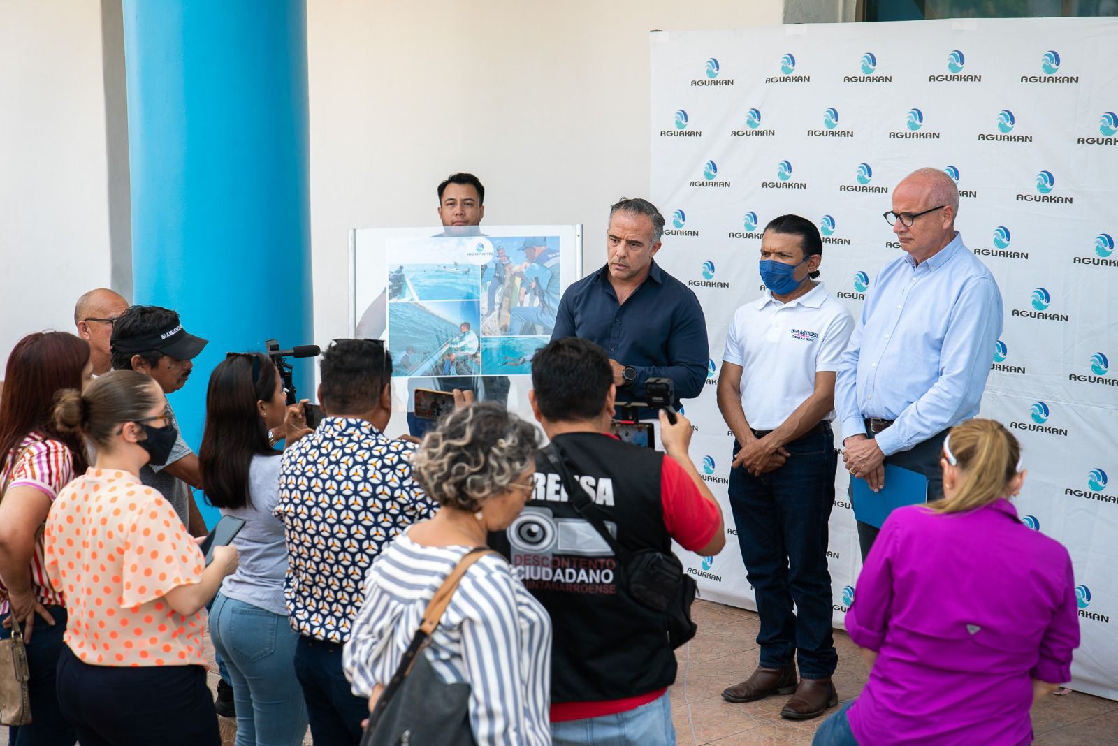 Aguakan restablece el servicio de agua potable en Isla Mujeres, tras fuga en línea de conducción