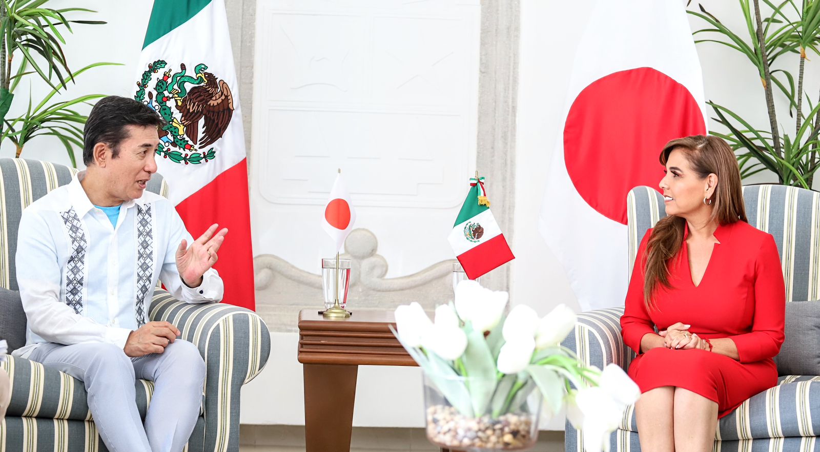 Sostiene Mara Lezama encuentro con embajador de Japón en México