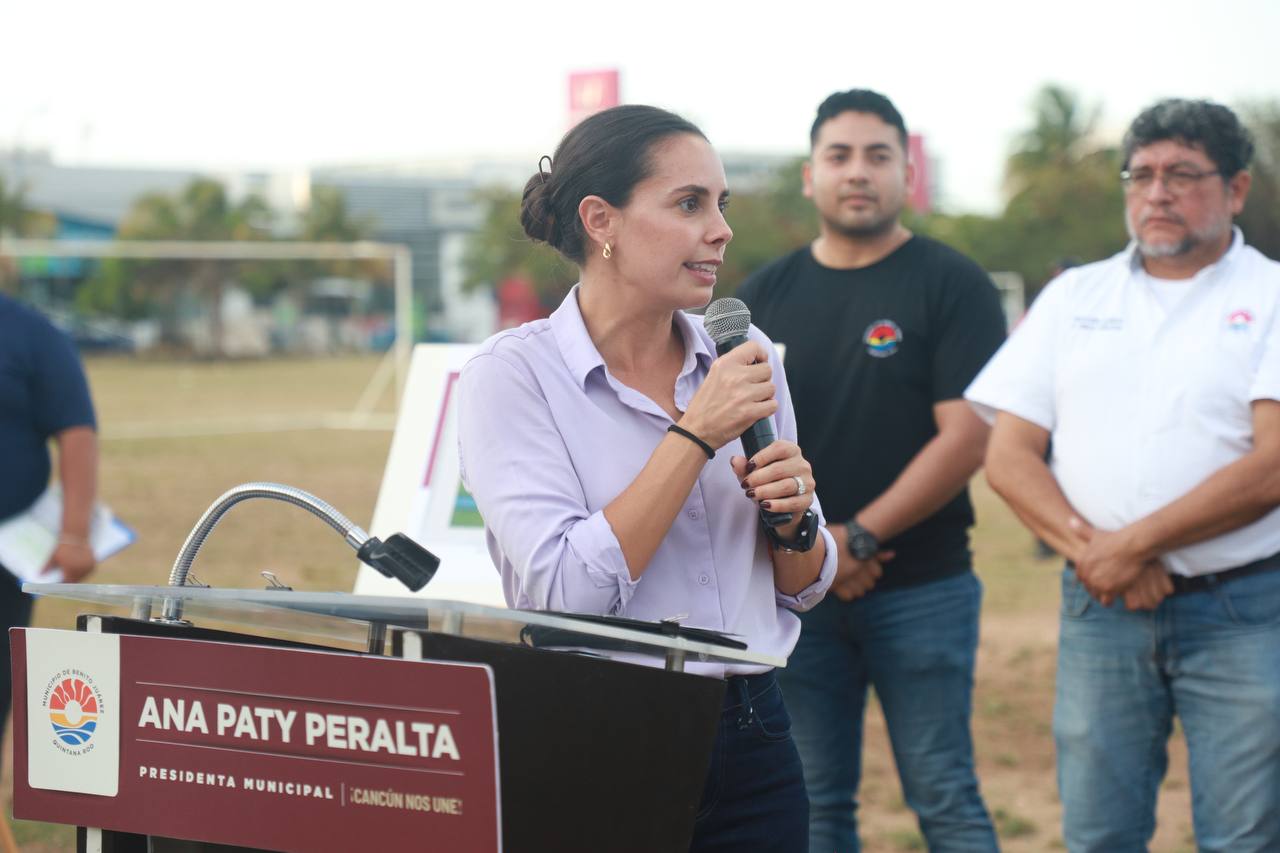Ana Paty Peralta rehabilitará canchas deportivas en el corazón de Cancún 