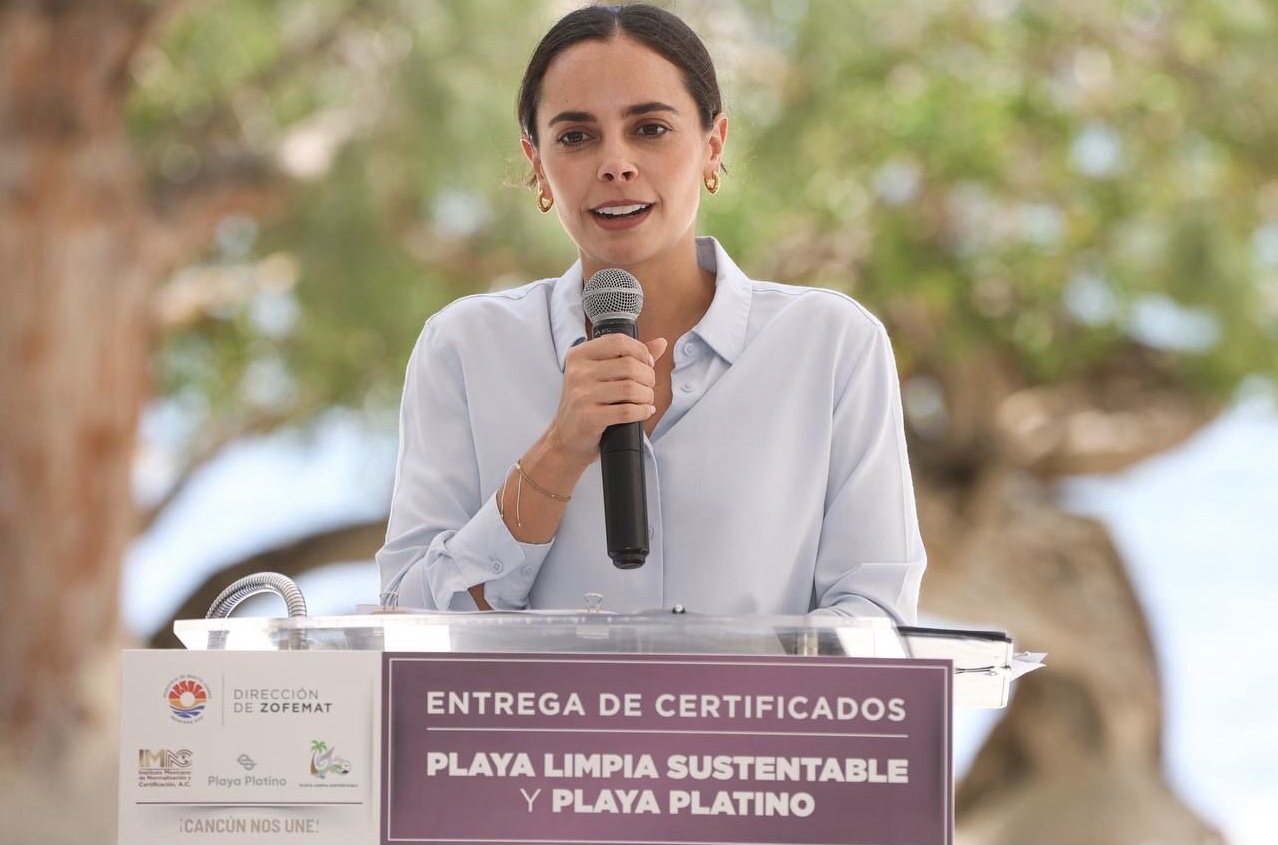Cancún, líder nacional en playas limpias sustentables y Platino: Ana Paty Peralta