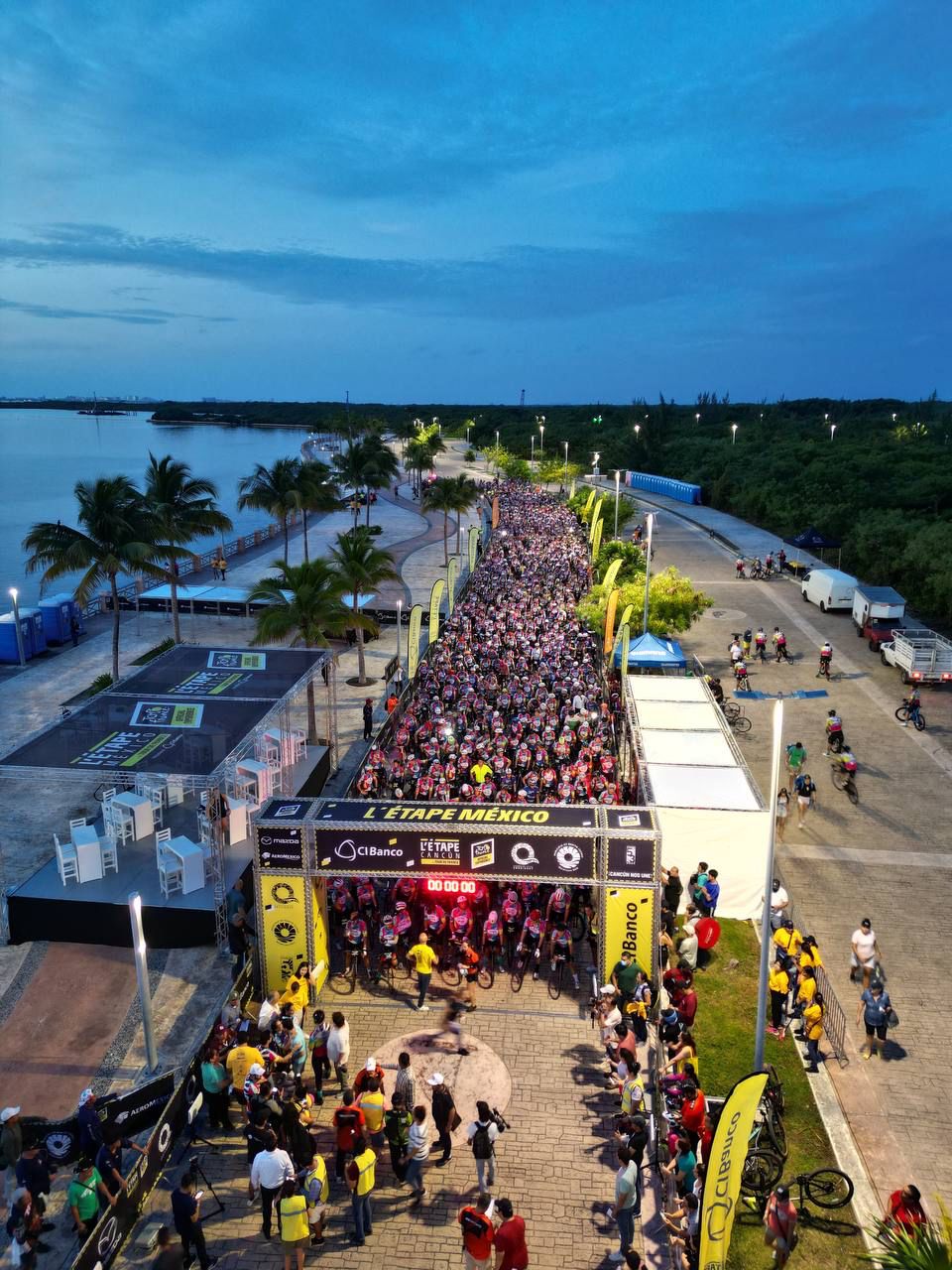 inicio la primera carrera “L´Etape Cancún by Tour de France 2023