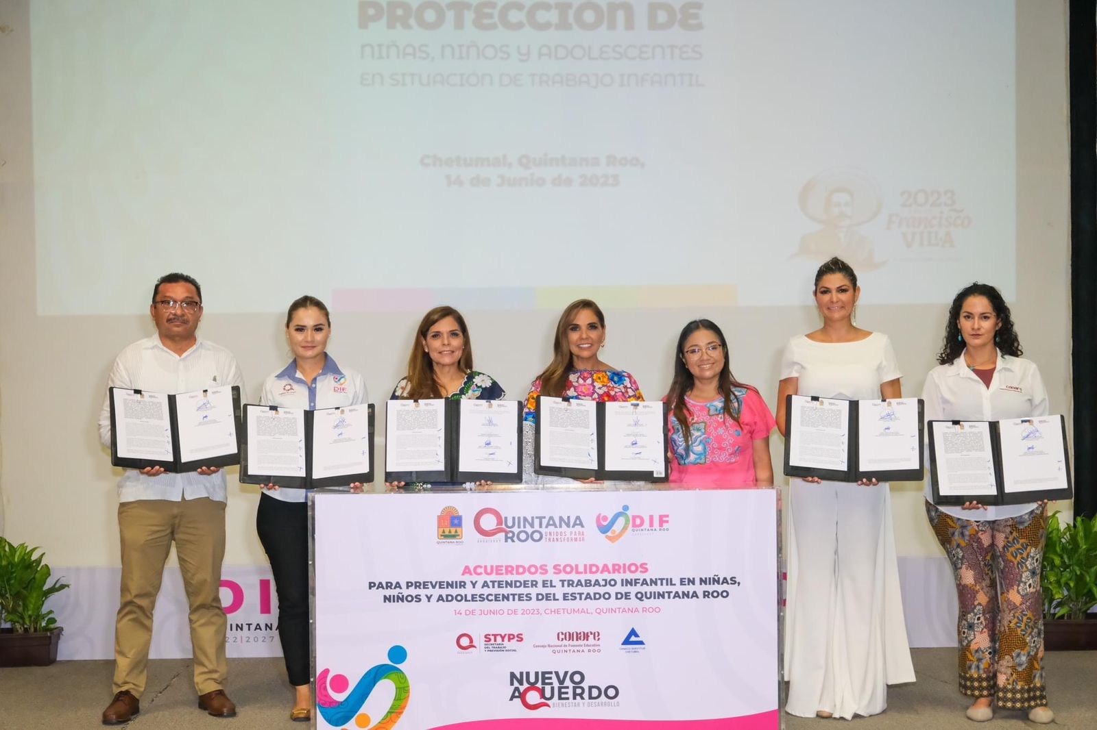 Para prevenir, atender y erradicar el trabajo infantil, la gobernadora Mara Lezama Espinosa