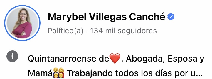 Marybel Villegas Canché mantiene la cercanía con los cancunenses y por ello los invita a escribirle en sus redes sociales