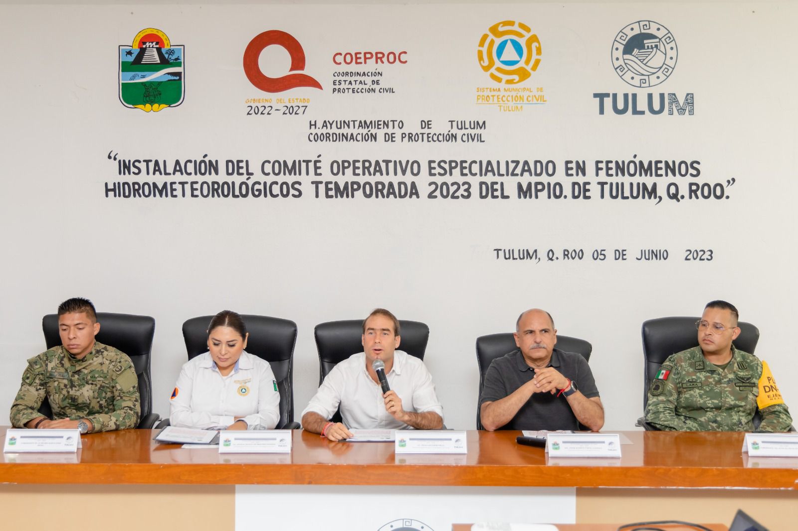 Encabeza Diego Castañón instalación de comité especializado en fenómenos hidrometeorológicos en Tulum 