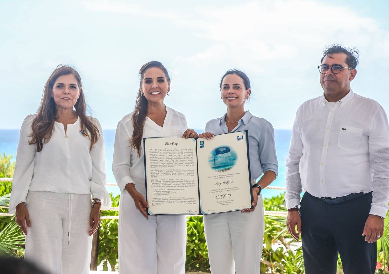 Recibe Cancún un total de 43 banderas Blue Flag, con la renovación de 41 galardones