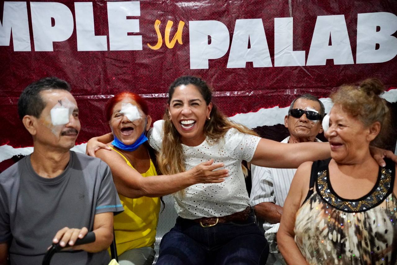Como parte de su trabajo legislativo y altruista con los cancunense, la senadora de Morena por Quintana Roo, Marybel Villegas Canché
