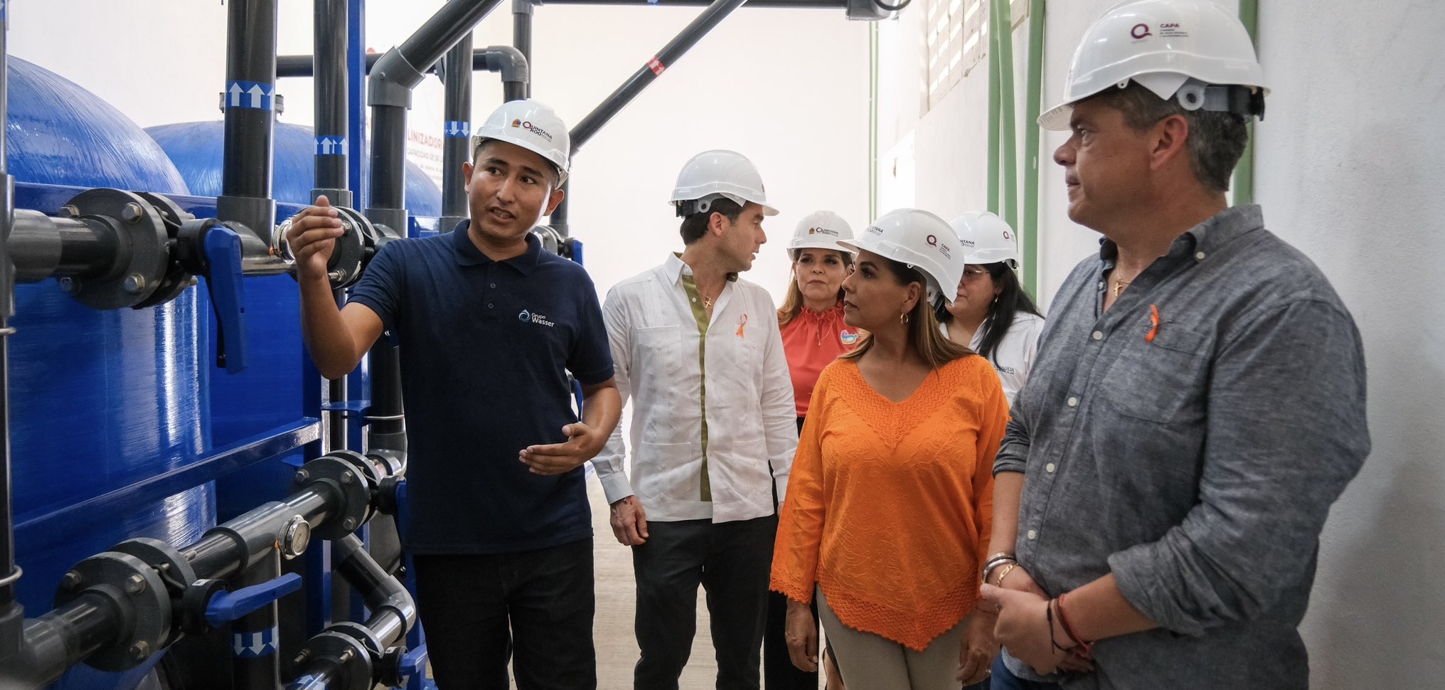 Con inversión superior a los 55 millones de pesos, la gobernadora Mara Lezama Espinosa inauguró una planta desalinizadora de agua en Tulum,