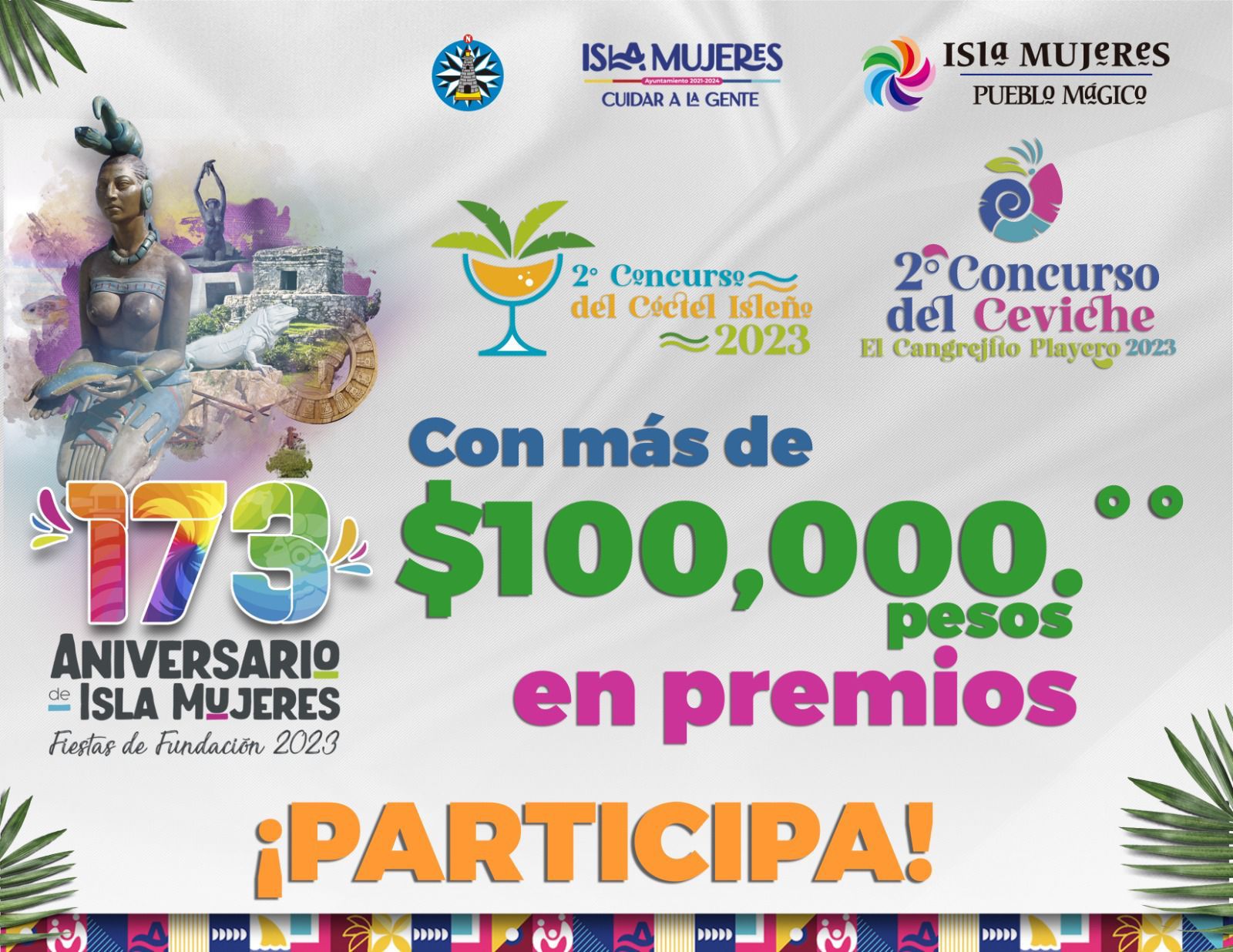 la alcaldesa Atenea Gómez Ricalde, extiende la invitación a participar en el Festival del Ceviche
