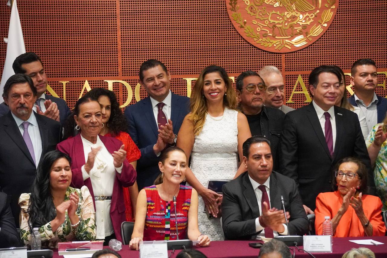 La senadora de Morena por Quintana Roo, Marybel Villegas Canché, refrendó su respaldo a Claudia Sheinbaum