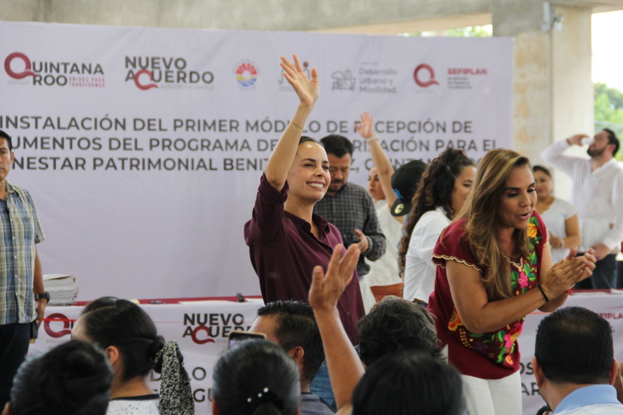 La Presidenta Municipal, Ana Paty Peralta, con presencia y respaldo de la gobernadora Mara Lezama,